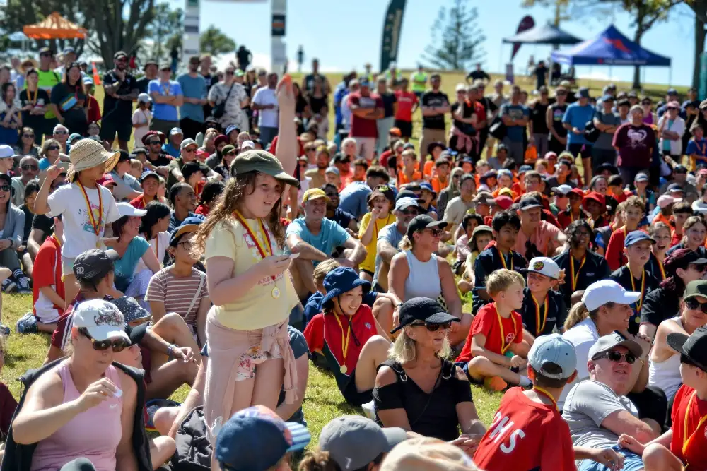 Crowd at the prizegiving ceremony